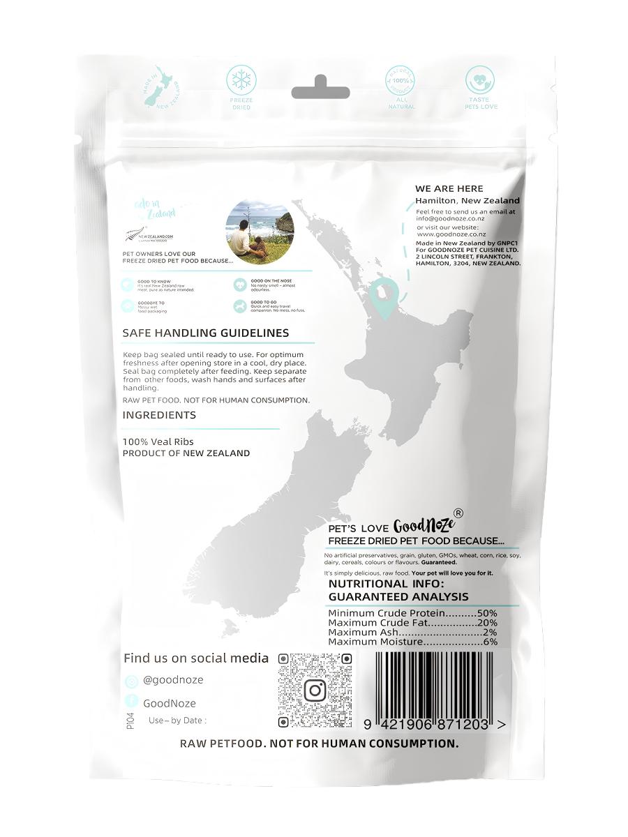 GoodNoze Veal Ribs 100g
