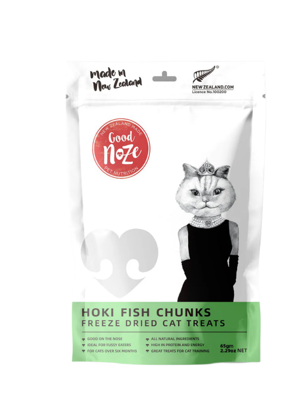 GoodNoze Cat Treats Hoki Fish Chunks 65g
