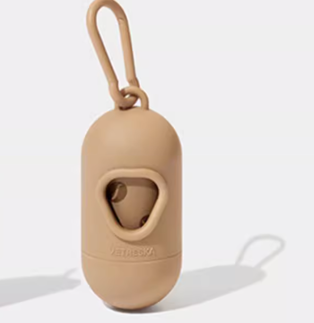 Vetreska Capsule Dog Poop Bag Dispenser Set – Biodegradable HDPE Waste Bags with Scented Color Options & Portable ABS Holder