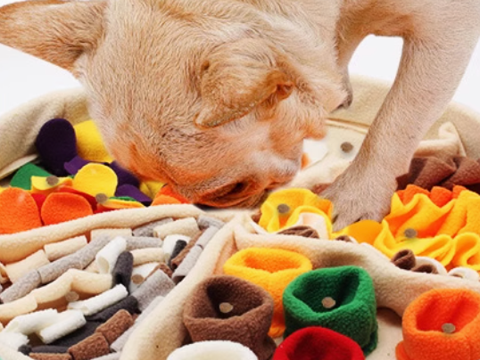 Pet Snuffle Toy – Pizza-Shaped Nose Work Mat for Cats & Dogs