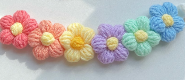 Handmade 3D Yarn Flower Pet Collar – Cute Decorative Accessory for Cats & Small Dogs