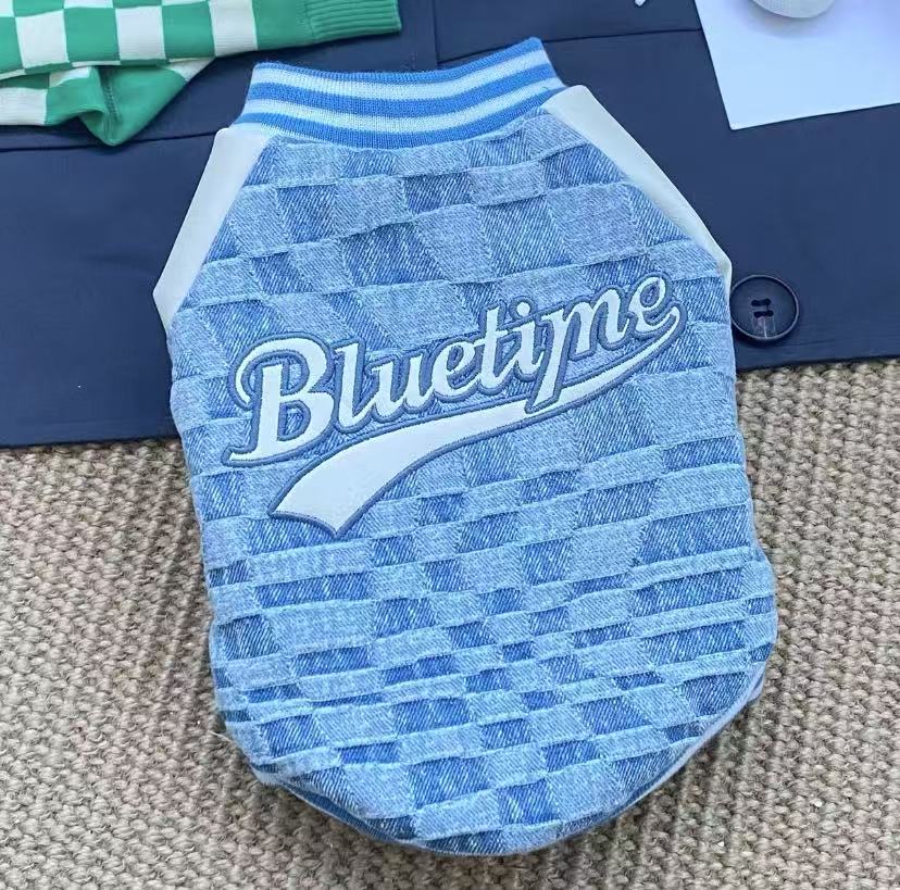 BLUETIME Pet-Human Matching Varsity Jacket – Stylish Duo Wear