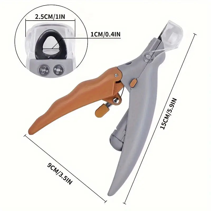 LED Pet Nail Clipper with Light & Safety Guard