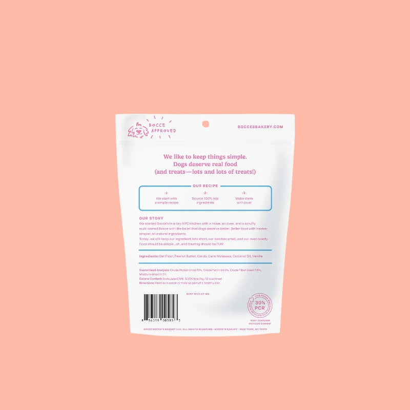 Bocce's Birthday Cake Dog Biscuits - Wheat-Free, 142g