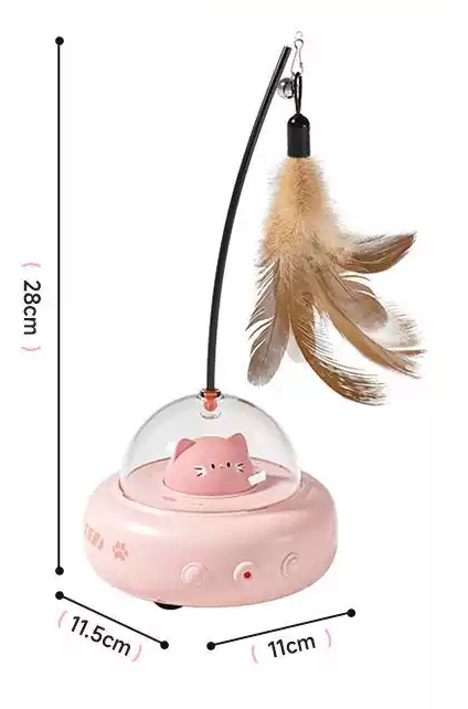Automatic Laser Cat Toy – Rechargeable Interactive Chase Ball with Obstacle Avoidance