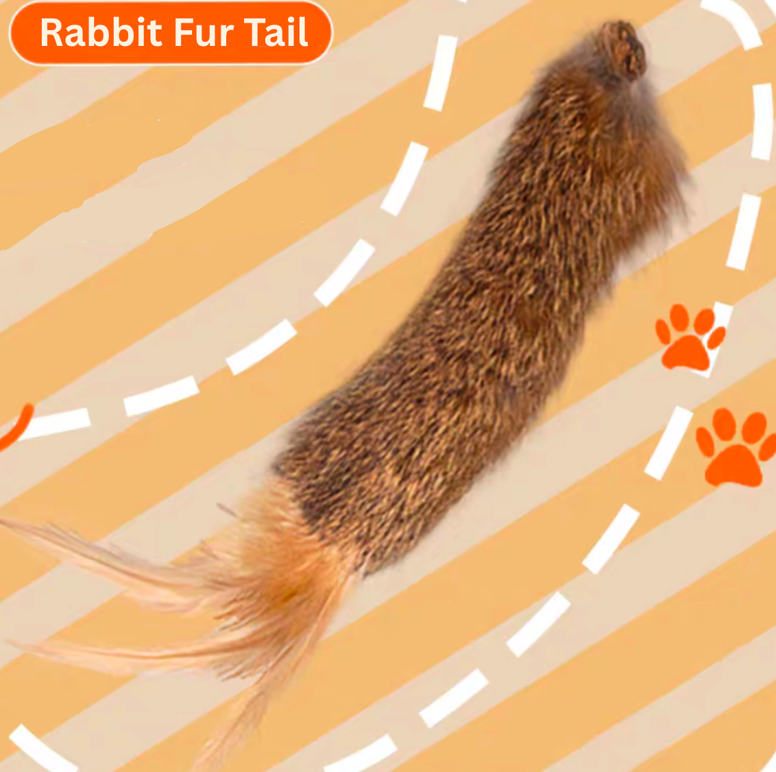 Rabbit Fur Cat Toy | Interactive Silver Vine Fruit Gall Play