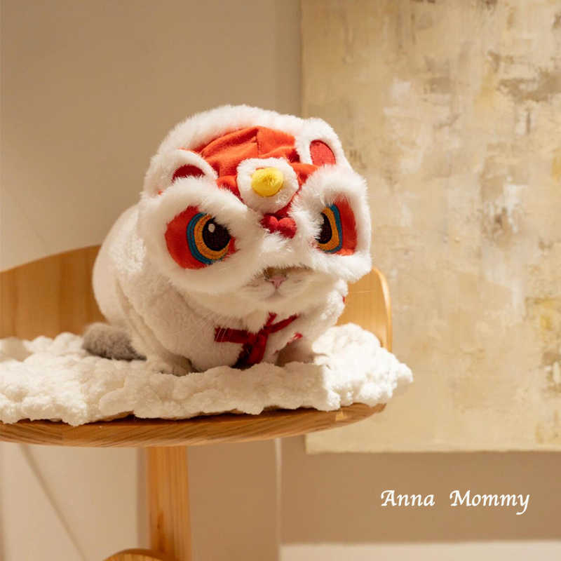 Chinese New Year Lion Dance Pet Hat