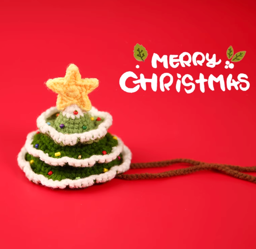 Handmade Christmas Pet Hat for Cats & Dogs | One Size | Festive Holiday Costume