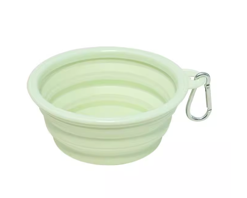 Collapsible Pet Bowl | Portable Silicone Food & Water Bowl with Carabiner – 350ml
