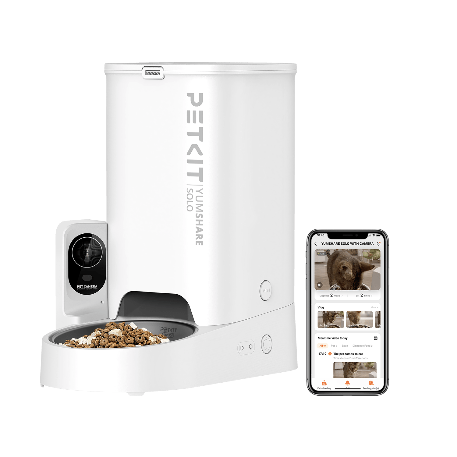 Petkit Smart Pet Feeder - Yumshare Solo With Camera