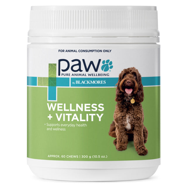 PAW by Blackmores Wellness + Vitality Multivitamin Chews for Dogs - Approx. 60 Chews / 300g