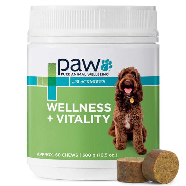 PAW by Blackmores Wellness + Vitality Multivitamin Chews for Dogs - Approx. 60 Chews / 300g