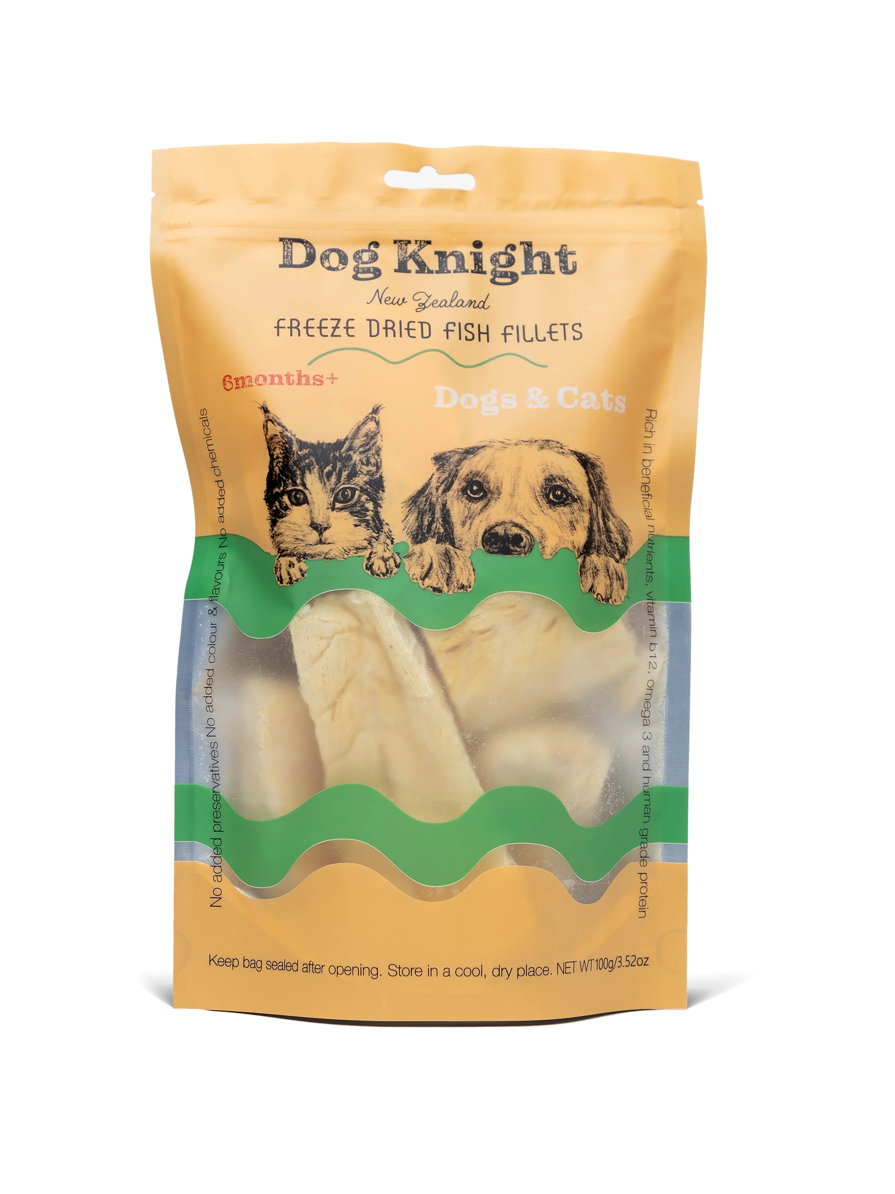 DogKnight Freeze Dried Ling Fish Fillets 100g