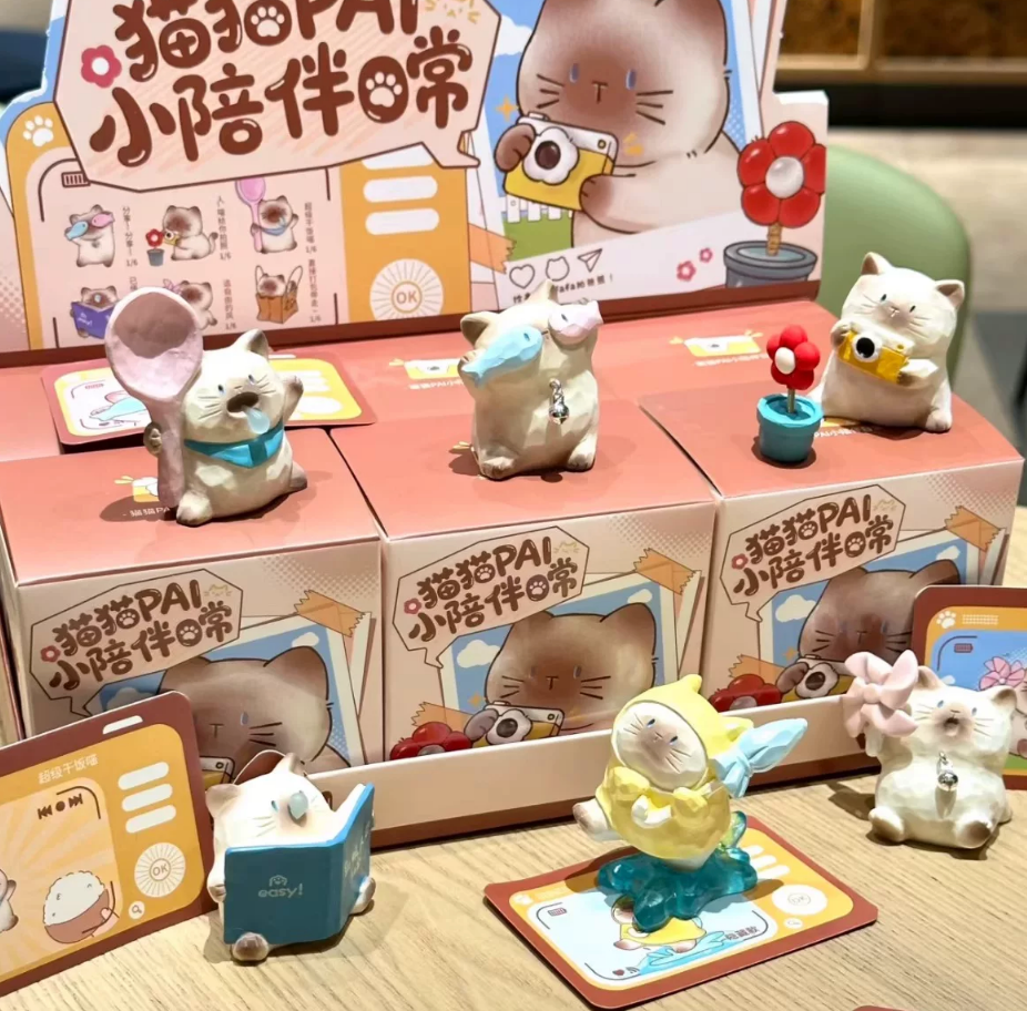 Everyday Cat Companion Blind Box – Cute Miniature Collectible Figures