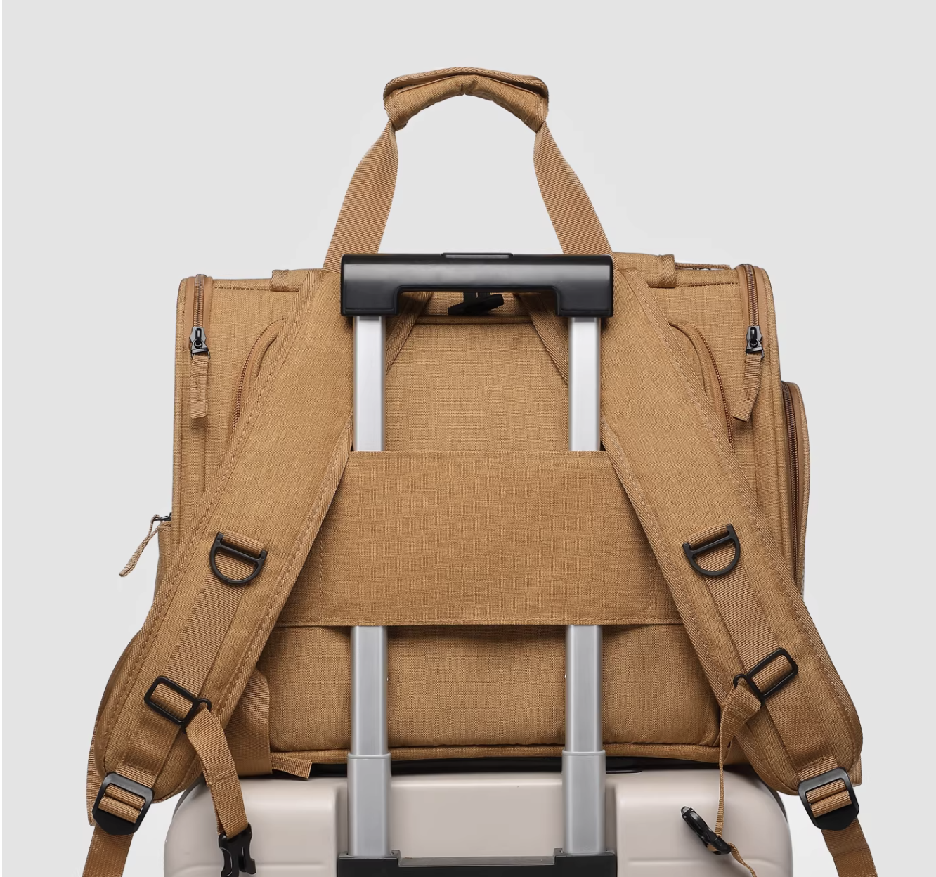 Expandable Pet Backpack – Portable, Lightweight, Breathable, Double Shoulder & Single Shoulder Options