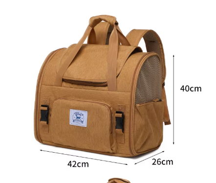 Expandable Pet Backpack – Portable, Lightweight, Breathable, Double Shoulder & Single Shoulder Options