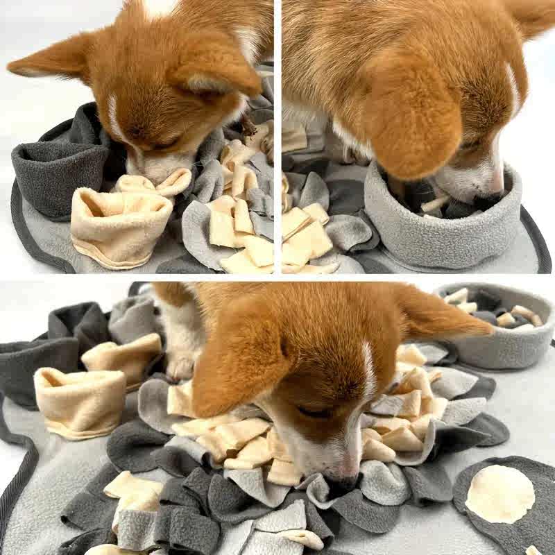 Flower-Shaped Pet Snuffle Mat – Slow Feeder & Puzzle Toy for Dogs & Cats
