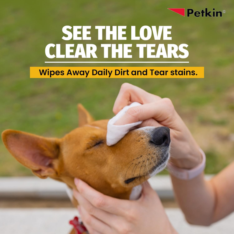 Petkin Jumbo Eye Wipes 80pk