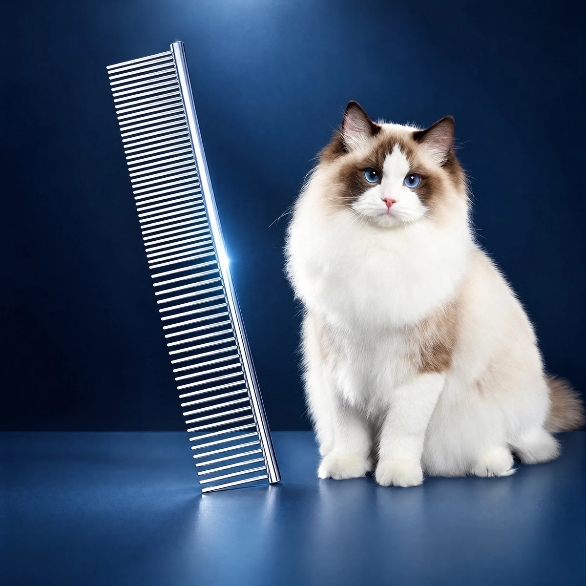 Pet Grooming Comb for Cats & Dogs – Stainless Steel Detangling Comb