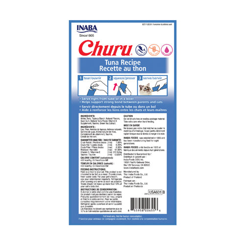 Inaba Churu Tuna Recipe Creamy Cat Treat 56g - Hydrating & Nutritious