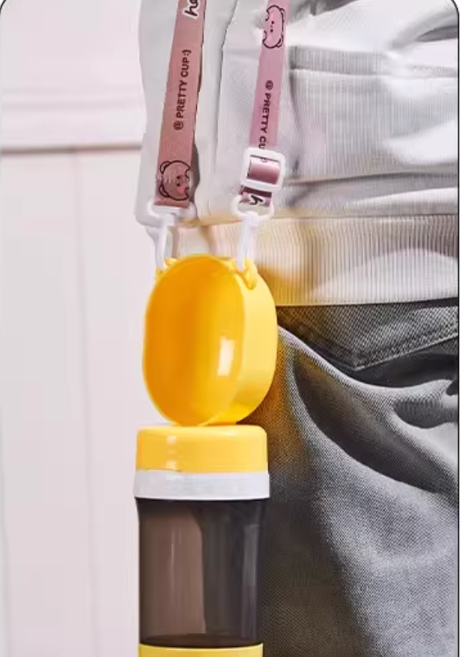 Portable Dog Water Bottle & Bowl | 2-in-1 Travel Cup for Dogs