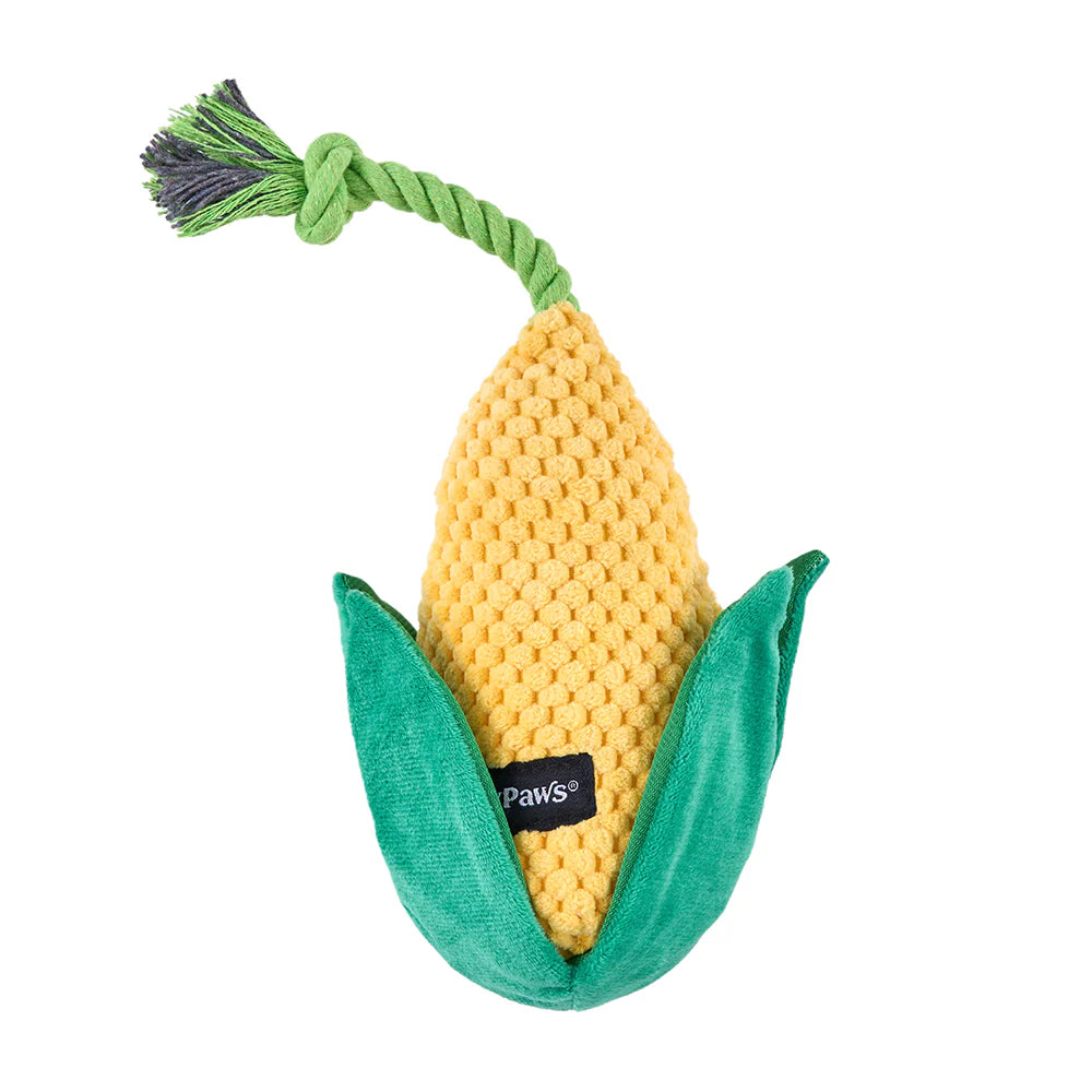 ZippyPaws Crinkle Crops Pet Toy- Corn