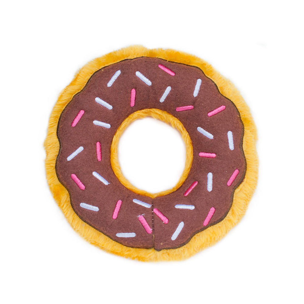 ZippyPaws Dog Toy Donutz Chocolate