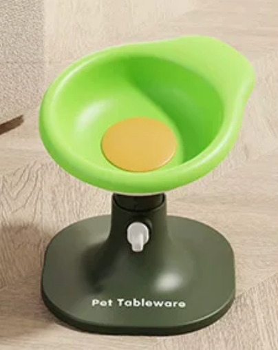 Adjustable Raised Pet Feeding Bowl – Anti-Tip Cat & Dog Bowl