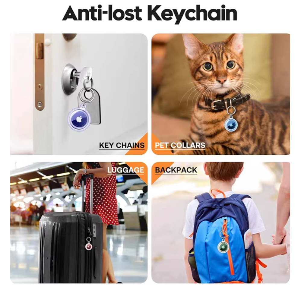 Waterproof Apple AirTag Protective Case | Keychain & Pet Collar Tracker |