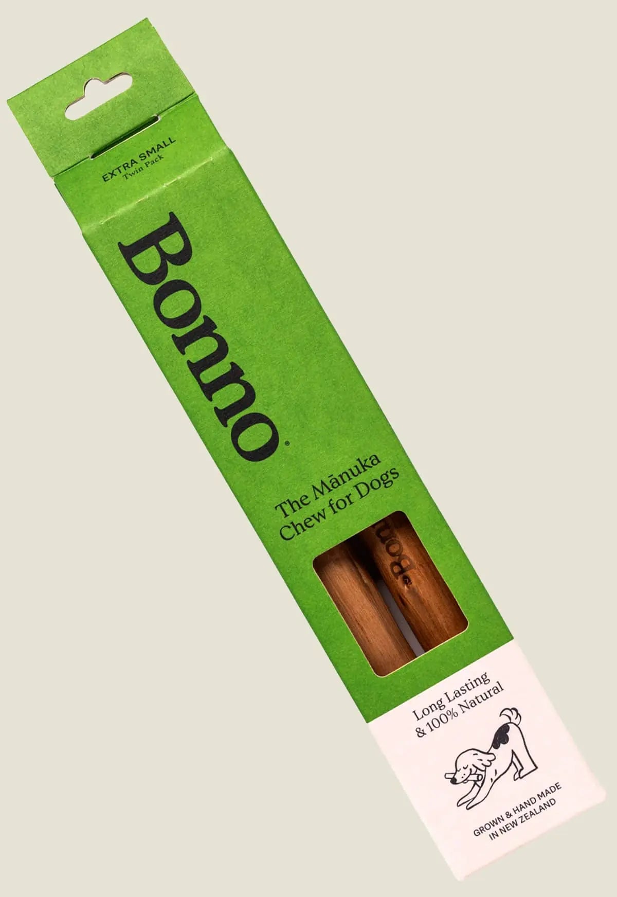 Bonno – Mānuka Chew for Dogs – Extra Small (Twin Pack)