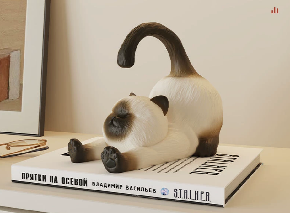Cute Siamese Cat Phone & Tablet Stand