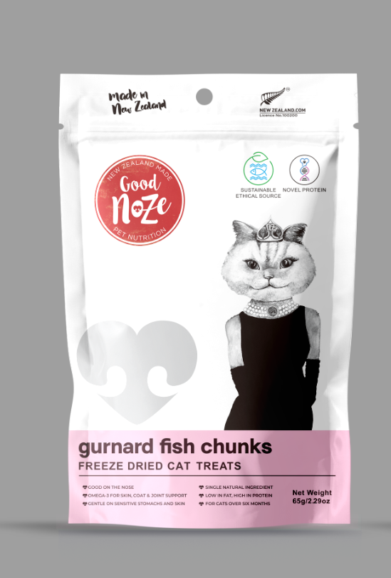 GoodNoze Cat Treat Gurnard Fish Chunks 65g