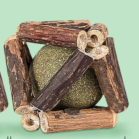 Catnip & Matatabi Chew Ball – Fun, Dental-Friendly Cat Toy