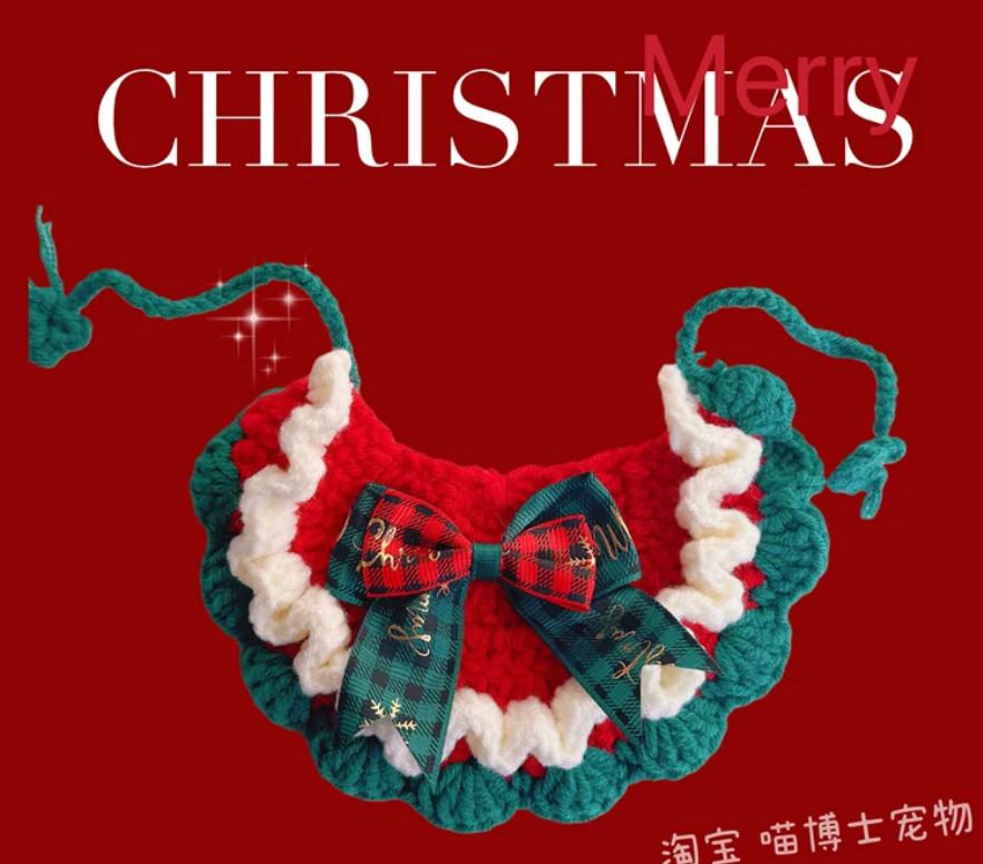 Christmas Pet Collar for Cats & Small Dogs