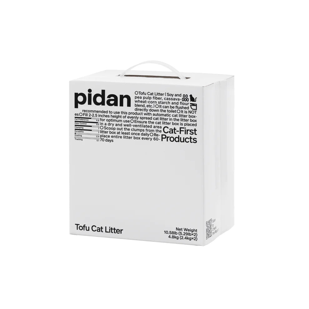 Pidan Organic Tofu Cat Litter - Fast Clumping, Flushable 2.4KG