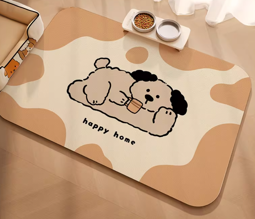 Pet Feeding Mat for Dogs & Cats | Non-Slip Waterproof PVC Mat 40×60cm
