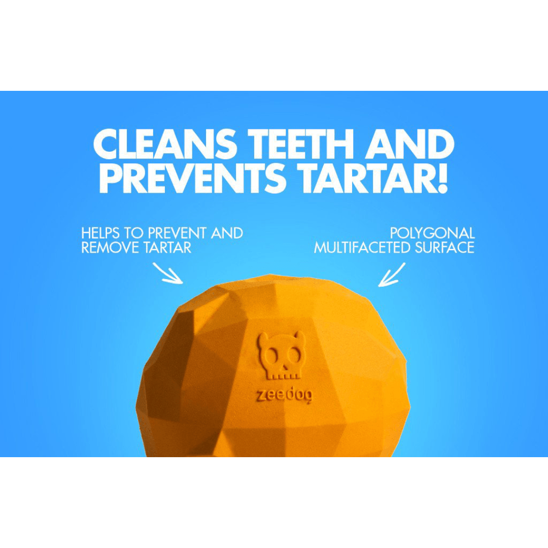 Zee.Dog Super Fruitz Treat Dispensing Dog Toy - Orange PAWS CLUB