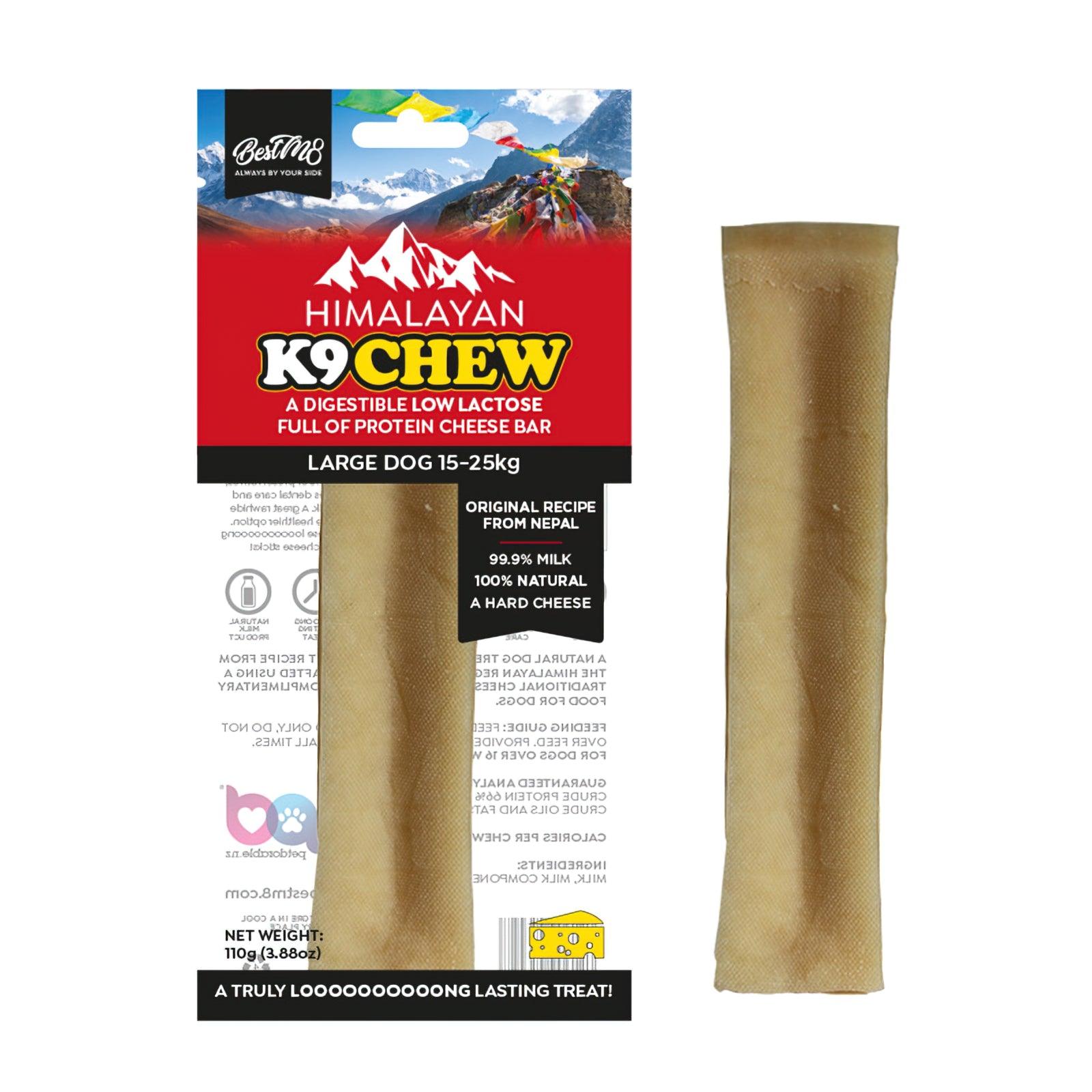 BestM8 Himalayan K9Chew - Long-lasting natural dog treat for large dogs (15-25kg)