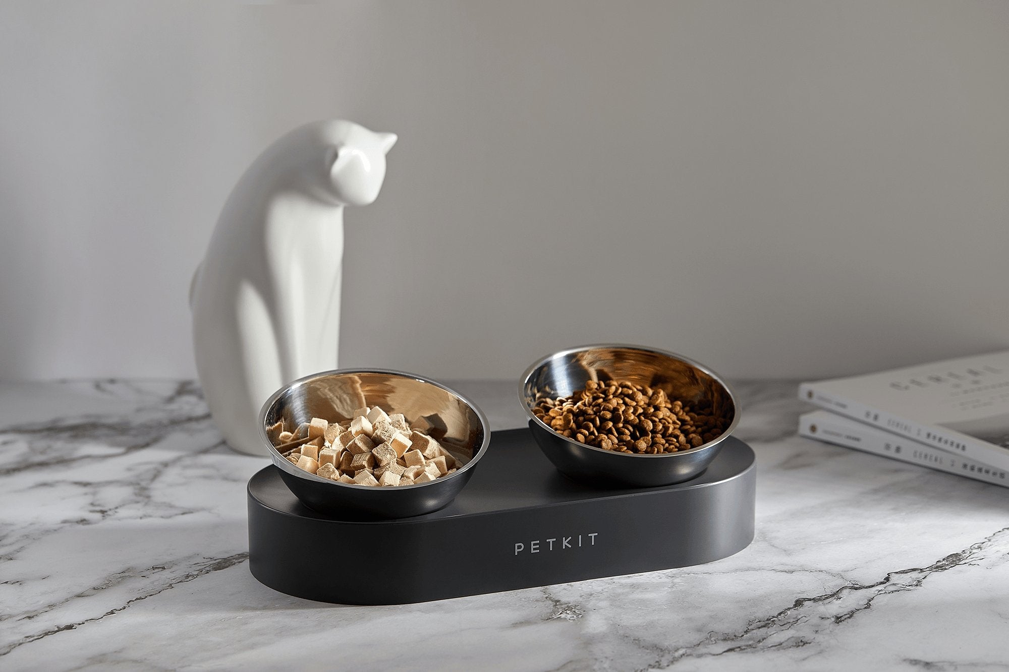 Petkit Fresh Nano- 15° Adjustable Feeding Metal Dual Bowl - PAWS CLUB
