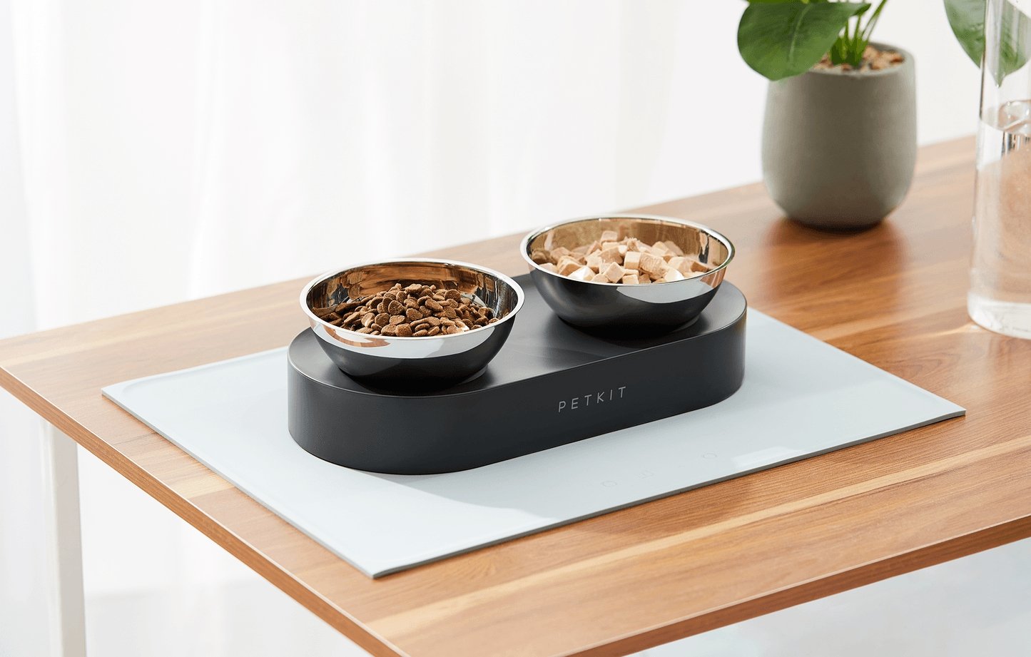 Petkit Fresh Nano- 15° Adjustable Feeding Metal Dual Bowl - PAWS CLUB