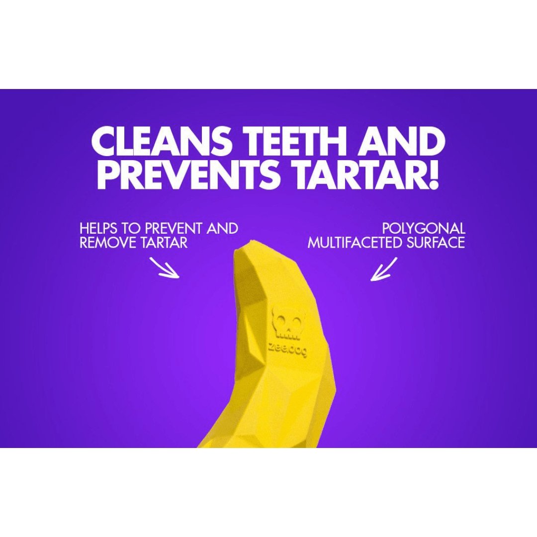 Zee.Dog Super Fruitz Treat Dispensing Dog Toy - Banana - PAWS CLUB