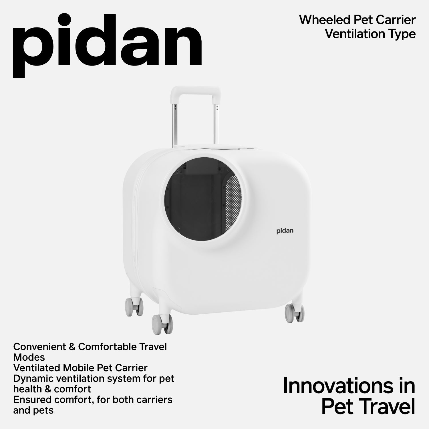 Pidan Smart Pet Traveler with LED Lights and Ventilation System