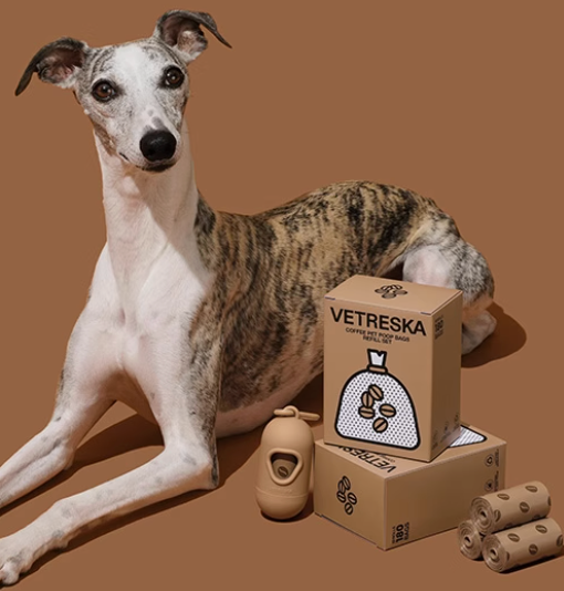 Vetreka Capsule Dog Poop Bag Dispenser Set – Biodegradable Scented Waste Bags with ABS Capsule Holder & Carabiner or Hanging Strap