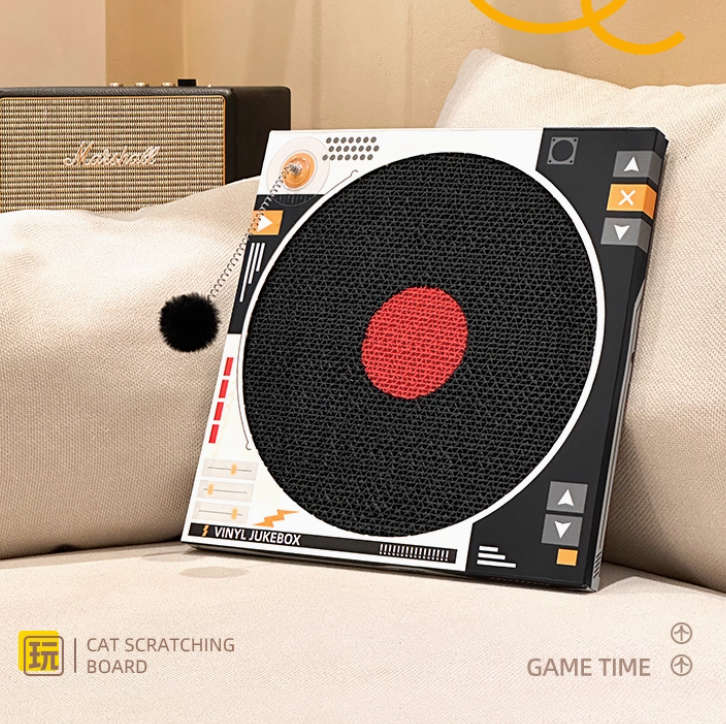 Mr. Meow Turntable Cat Scratcher – Wall-Mountable & Stylish