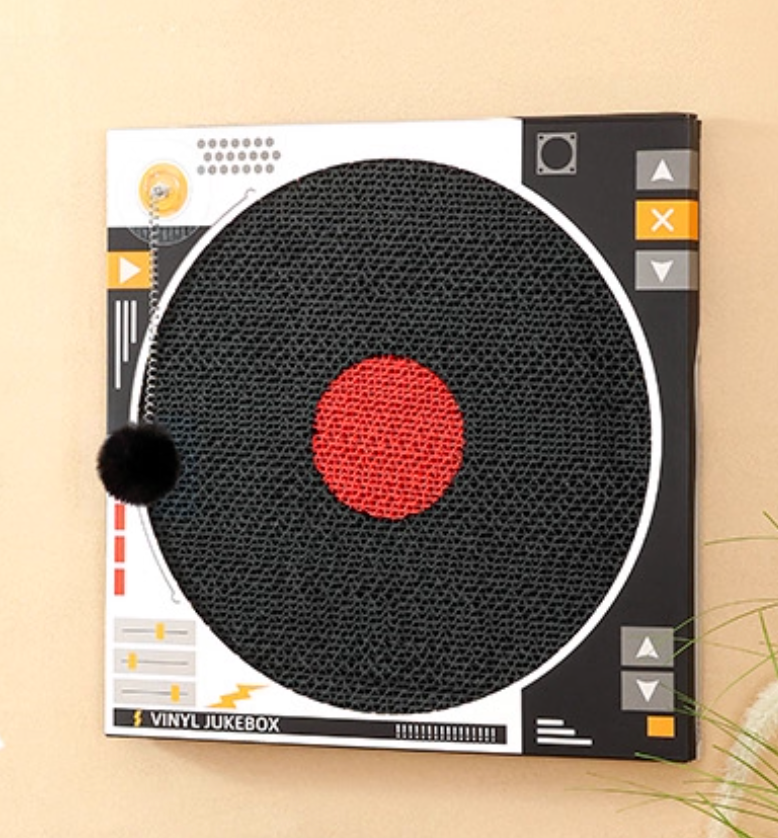 Mr. Meow Turntable Cat Scratcher – Wall-Mountable & Stylish