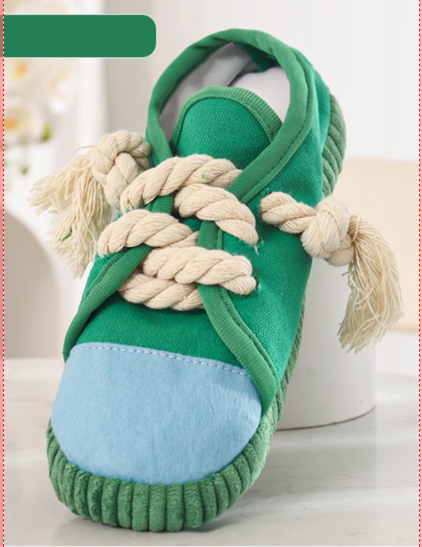 Squeaky Slipper Dog Toy – Chew-Resistant, Interactive & Fun