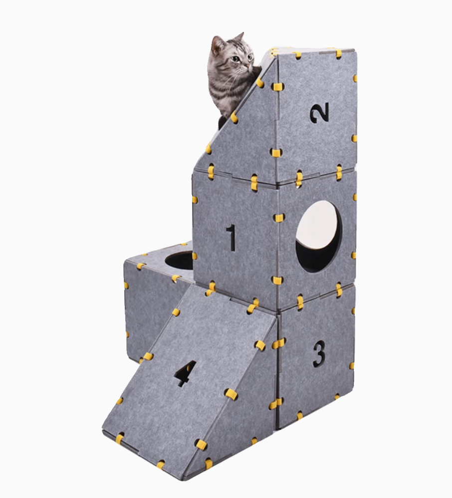 Modular Cat Playground Cube Set