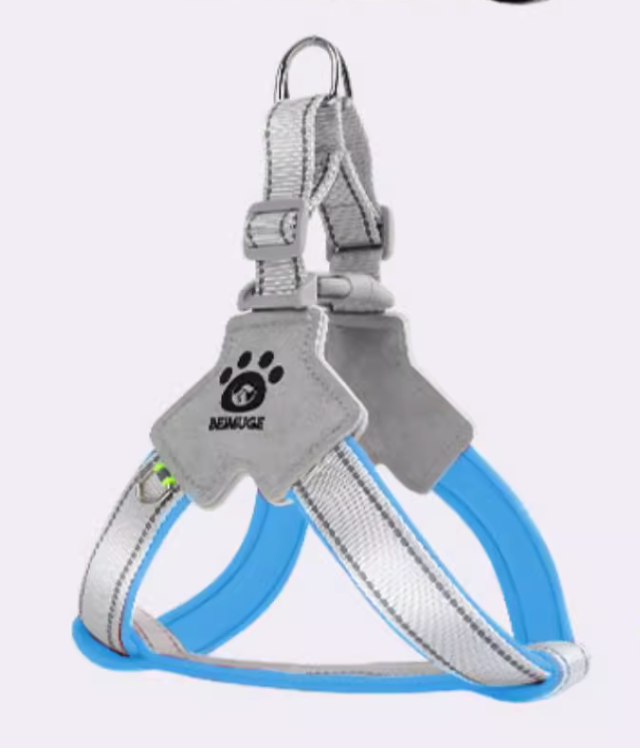 Dog Harness Leash Set | No-Pull Reflective Vest Harness for Small & Medium Dogs | Shiba Inu Corgi Walking Harness