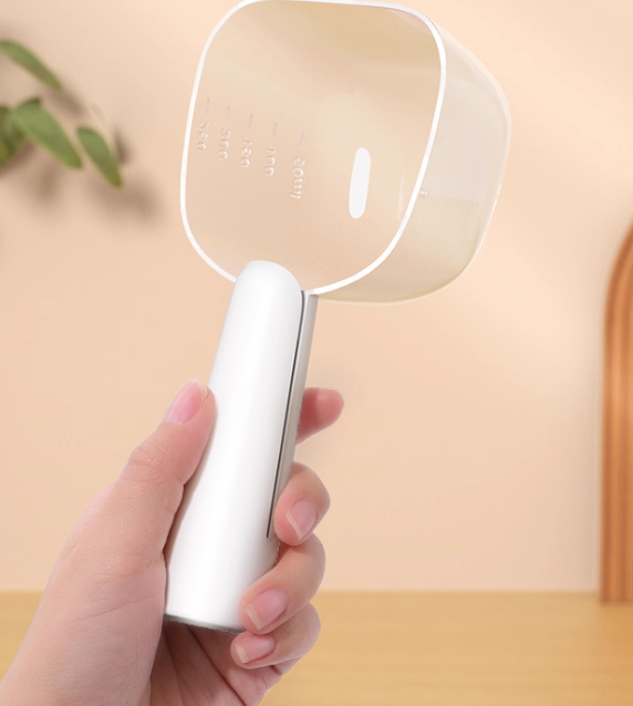 Pet Food Measuring Scoop – Long Handle Dog & Cat Food Spoon