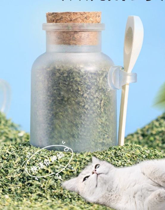 Catnip Powder – Natural Cat Grass for Hairball Control & Snack Time Fun